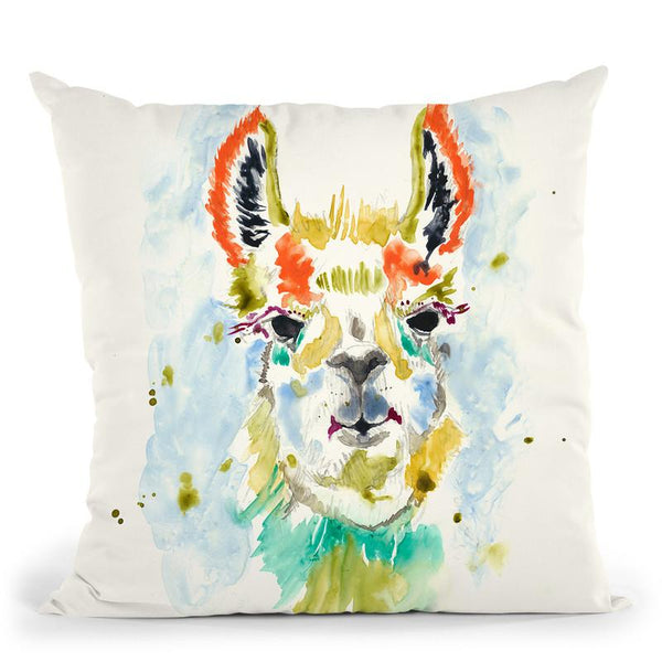 Hifi Llama I Throw Pillow By World Art Group