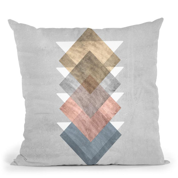Diamond Allign I Throw Pillow By World Art Group