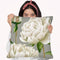 White Peonies I Throw Pillow By World Art Group