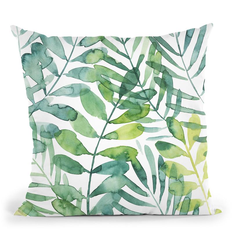 Frond Waltz I Throw Pillow By World Art Group