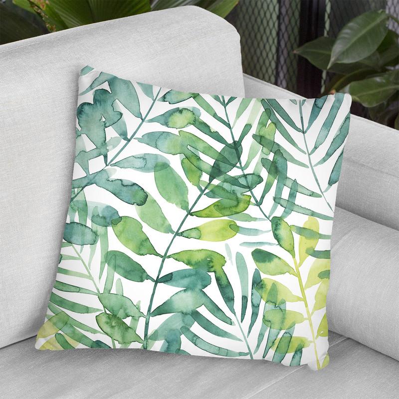 Frond Waltz I Throw Pillow By World Art Group