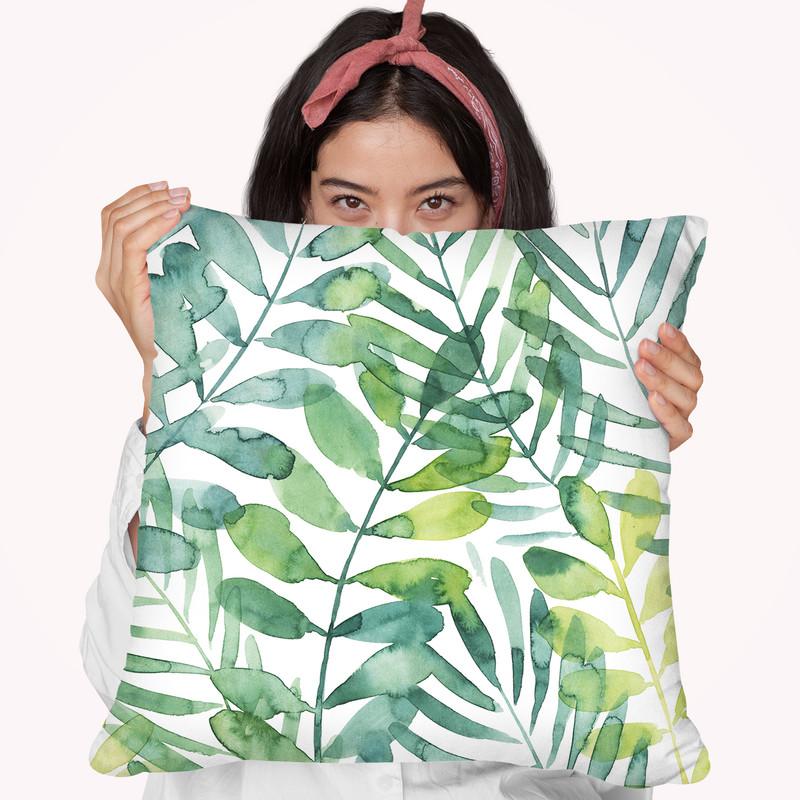 Frond Waltz I Throw Pillow By World Art Group