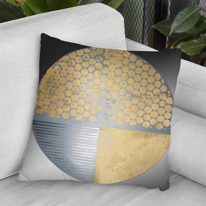Geomtric Circle I Throw Pillow By World Art Group