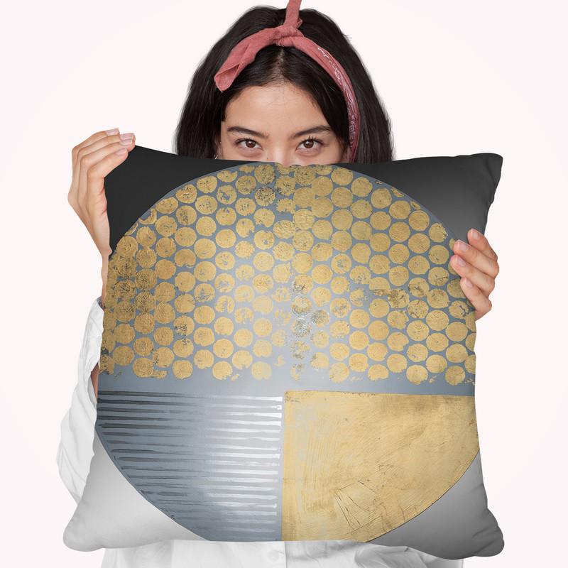 Geomtric Circle I Throw Pillow By World Art Group