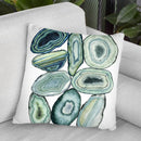 Stacked Agate Ii Throw Pillow By World Art Group
