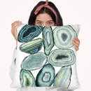 Stacked Agate Ii Throw Pillow By World Art Group