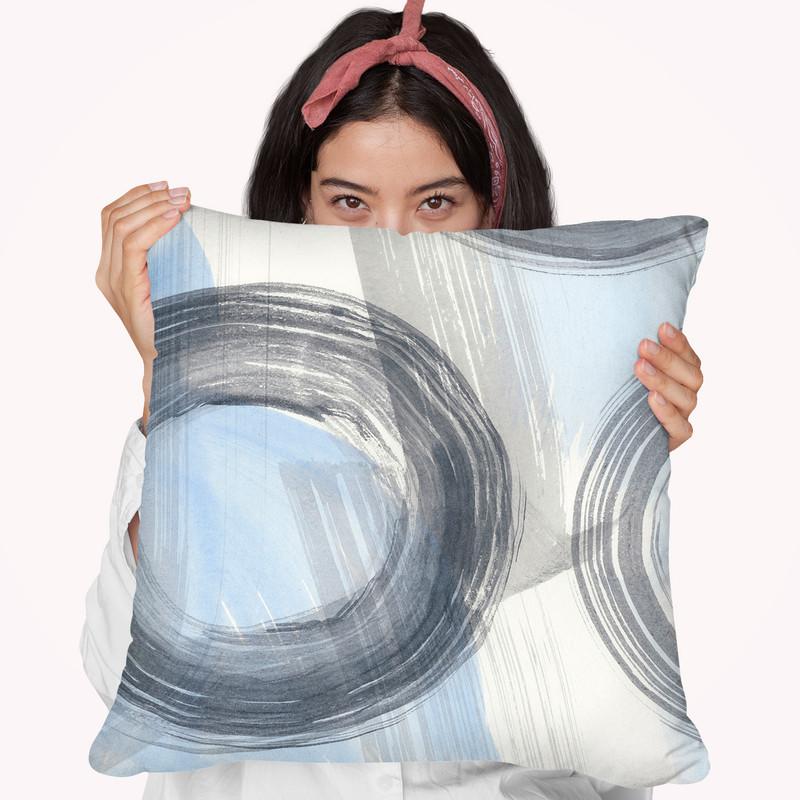 Twist And Turns I Throw Pillow By World Art Group