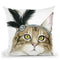 Downton Cat Iv Throw Pillow By World Art Group