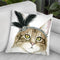 Downton Cat Iv Throw Pillow By World Art Group