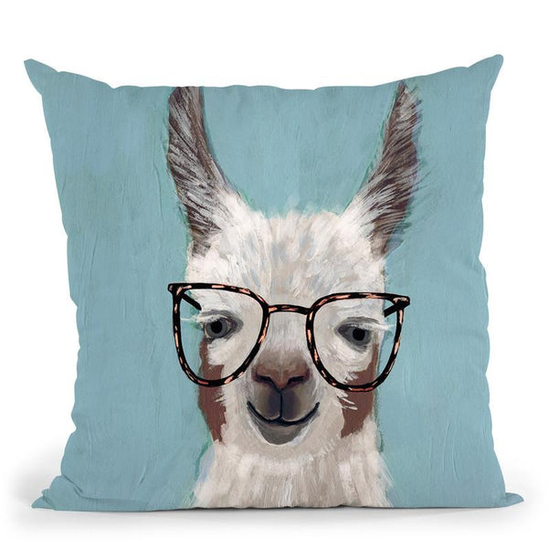 Llama Specs I Throw Pillow By World Art Group