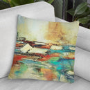 Puente Ocre Throw Pillow By World Art Group