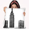 Nyc In Pure B&W Xviii Throw Pillow By World Art Group