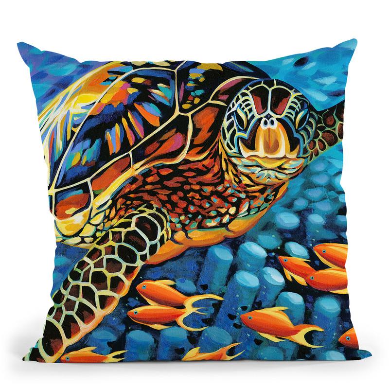 Cruising Along I Throw Pillow By World Art Group