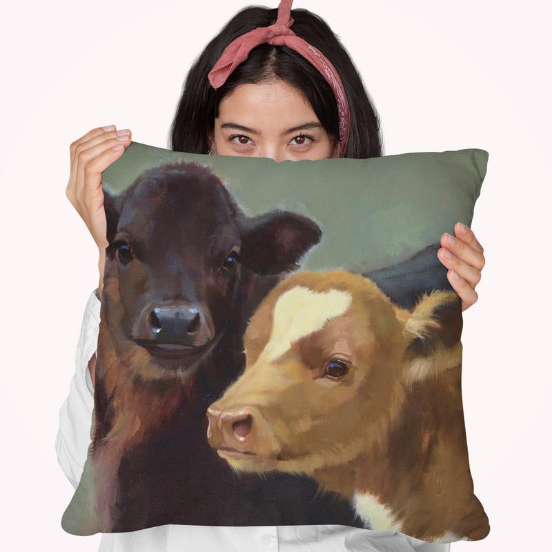 Farm Pals Ii Throw Pillow By World Art Group