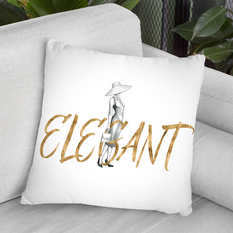 Gilded Fashion Figures Iii Throw Pillow By World Art Group