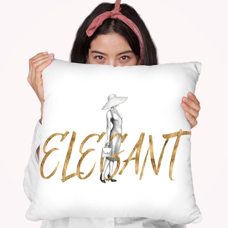 Gilded Fashion Figures Iii Throw Pillow By World Art Group
