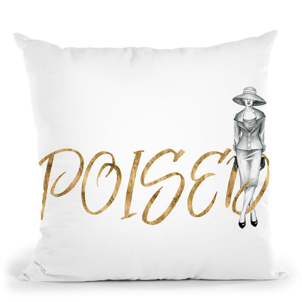Gilded Fashion Figures Iv Throw Pillow By World Art Group