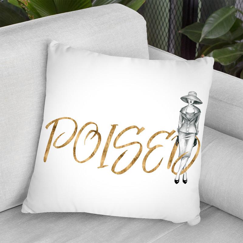 Gilded Fashion Figures Iv Throw Pillow By World Art Group