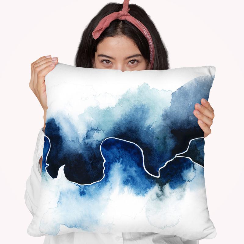 Glacial Break I Throw Pillow By World Art Group