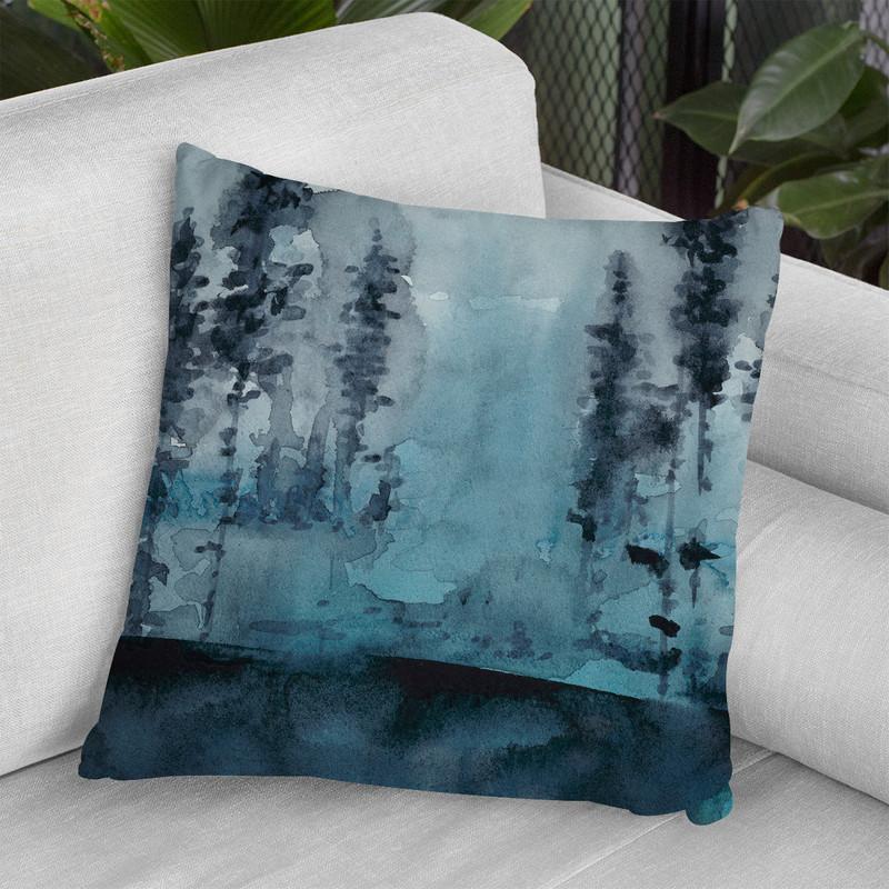 Winter Woods I Throw Pillow By World Art Group