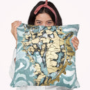 Gilded Solitaryell I Throw Pillow By World Art Group