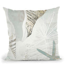 Golden Reef Panel I Throw Pillow By World Art Group