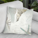 Golden Reef Panel I Throw Pillow By World Art Group