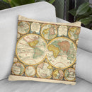 Antique World Globes Throw Pillow By World Art Group