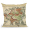 Antique Map Of Asia Throw Pillow By World Art Group