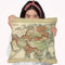 Antique Map Of Asia Throw Pillow By World Art Group