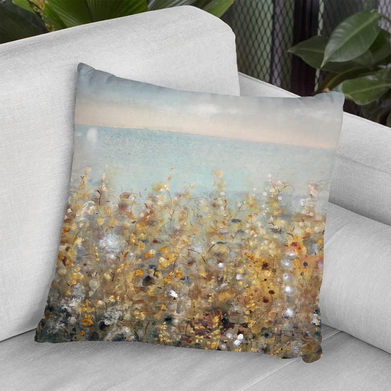 Blossoms By The Sea I Throw Pillow By World Art Group