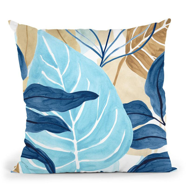 Blue Jungle Iii Throw Pillow By World Art Group
