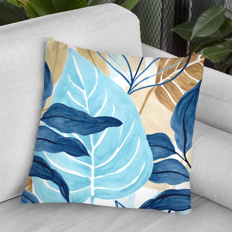 Blue Jungle Iii Throw Pillow By World Art Group