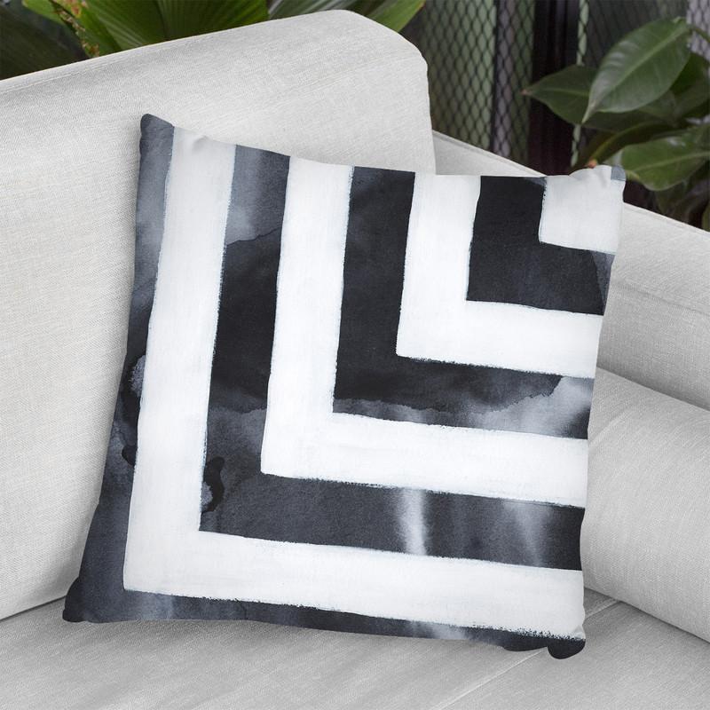 Blue Screen Ii Throw Pillow By World Art Group