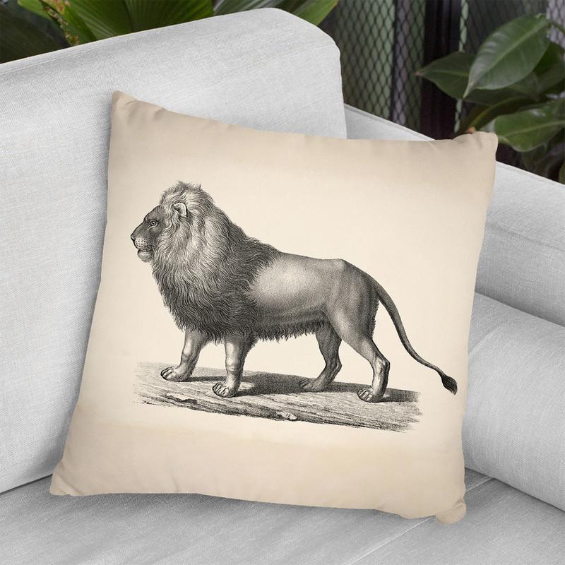 Brodtmann Lion Throw Pillow By World Art Group