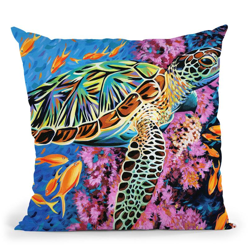 Cruising Along Ii Throw Pillow By World Art Group