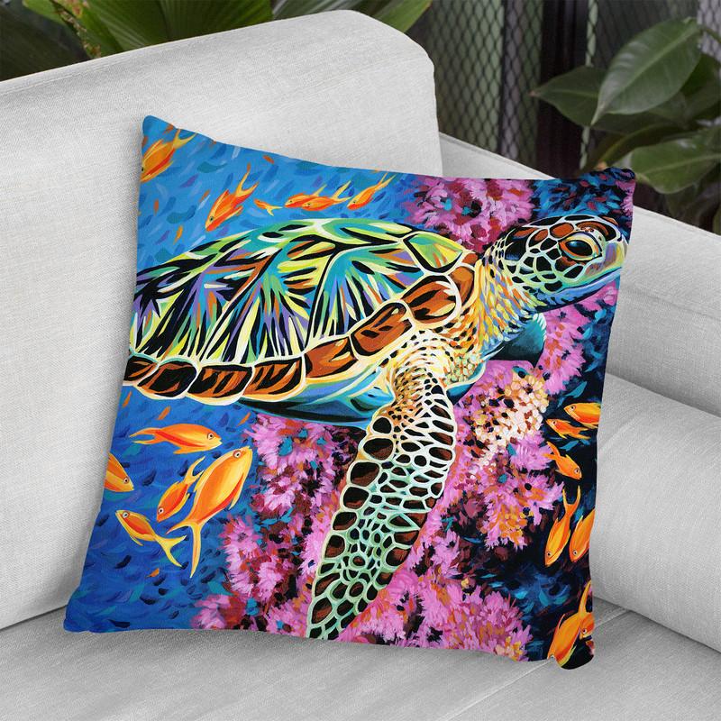 Cruising Along Ii Throw Pillow By World Art Group