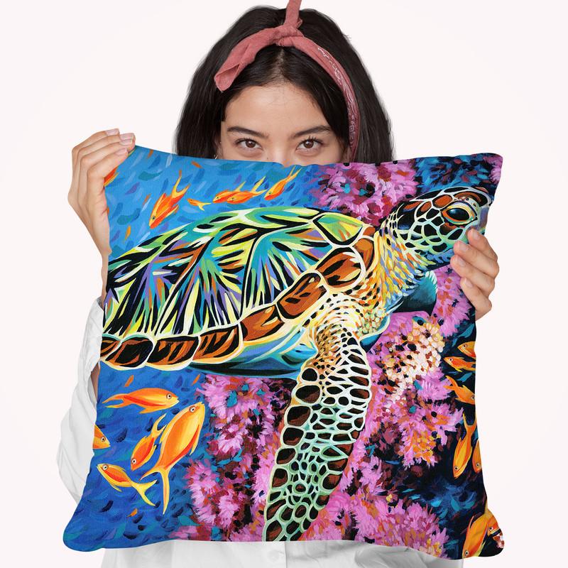 Cruising Along Ii Throw Pillow By World Art Group