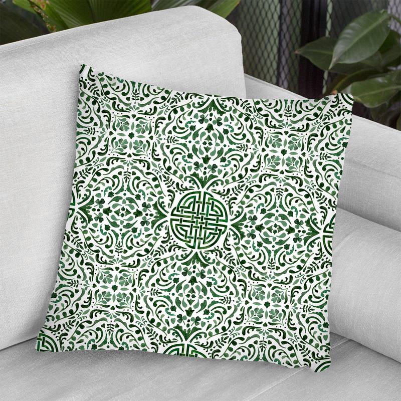 Celtic Knot Collection F Throw Pillow By World Art Group