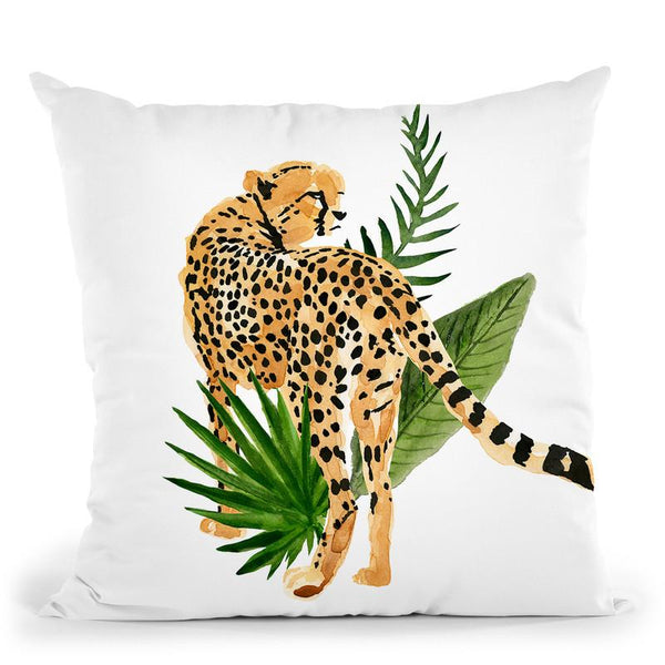 Cheetah Outlook Iii Throw Pillow By World Art Group