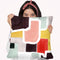 Color Blocking Iv Throw Pillow By World Art Group