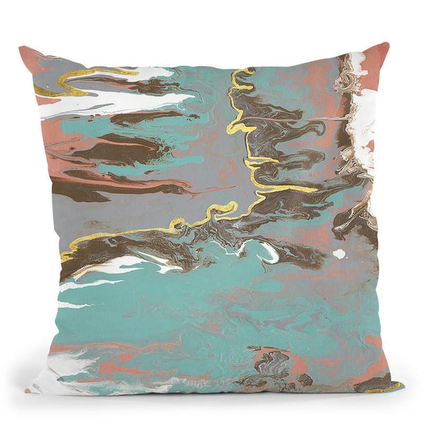 Coral Blade Throw Pillow By World Art Group