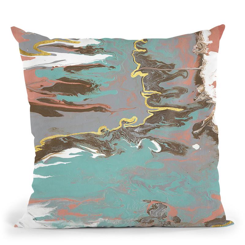 Coral Blade Throw Pillow By World Art Group