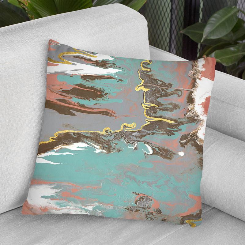 Coral Blade Throw Pillow By World Art Group