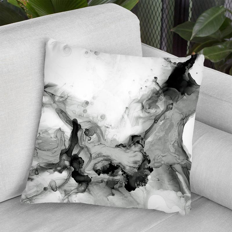 Ebony Plume Ii Throw Pillow By World Art Group
