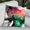 Emerald & Coral Expression I Throw Pillow By World Art Group
