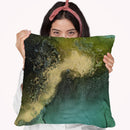 Emerald Topo I Throw Pillow By World Art Group