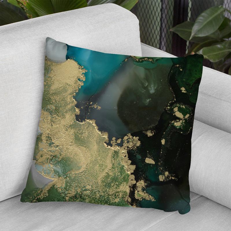 Emerald Topo Ii Throw Pillow By World Art Group