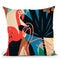 Funky Flamingo I Throw Pillow By World Art Group