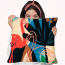 Funky Flamingo I Throw Pillow By World Art Group